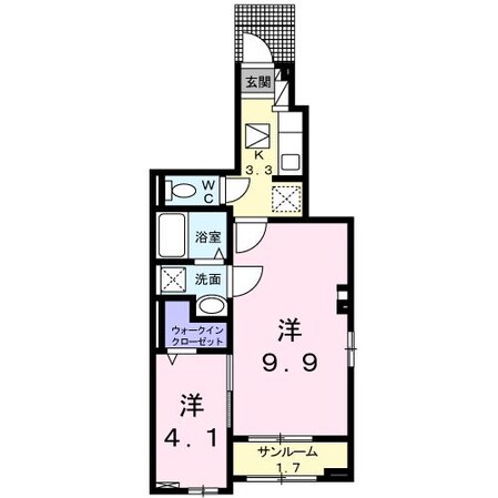 サリーチェ唐津の物件間取画像